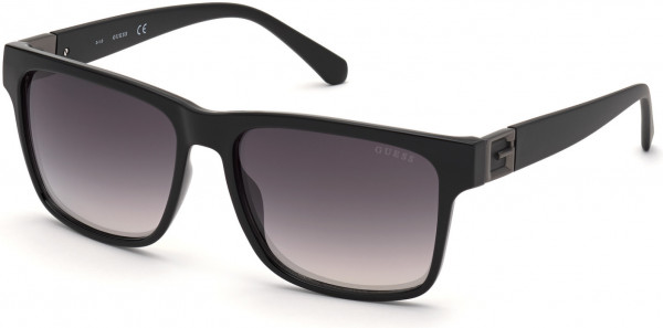 Guess GU00004 Sunglasses, 01Q - Shiny Black / Matte Black