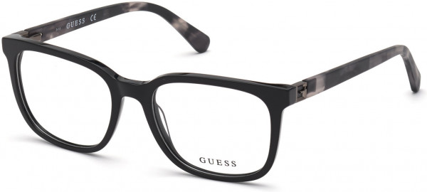 Guess GU50021 Eyeglasses, 020 - Shiny Grey / Matte Black