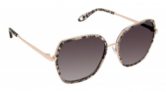 Fysh UK F-2071 Sunglasses, S404-TURQ ROSE GOLD