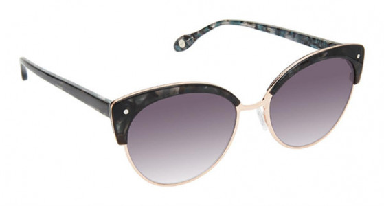 Fysh UK F-2067 Sunglasses, S400-BLACK ROSE GOLD