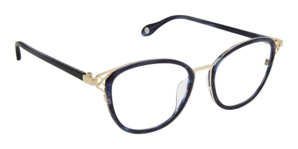 Fysh UK F-3665 Eyeglasses, S403-MARBLE GREY GLD