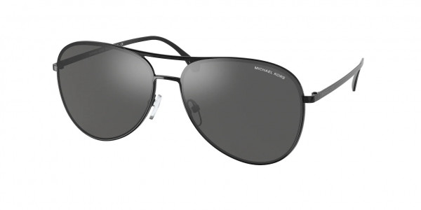 Michael Kors MK1089 KONA Sunglasses, 10056G KONA SHINY BLACK DARK GREY MIR (BLACK)