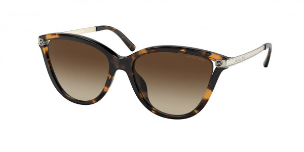 Michael Kors MK2139U TULUM Sunglasses, 300613 TULUM DARK TORTOISE BROWN GRAD (TORTOISE)