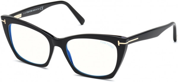 Tom Ford FT5709-B Eyeglasses, 001 - Shiny Black / Shiny Black