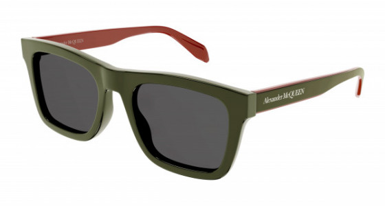 Alexander McQueen AM0301S Sunglasses, 001 - BLACK with GREY lenses