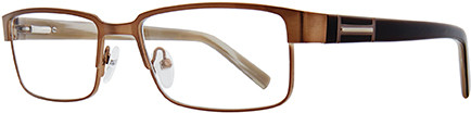 Buxton by EyeQ BX22 Eyeglasses, Brown