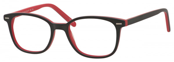 Casey's Cove CC163 Eyeglasses, Matte Black Red