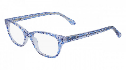 Draper James DJ1001 Eyeglasses, (414) INDIGO FLORAL