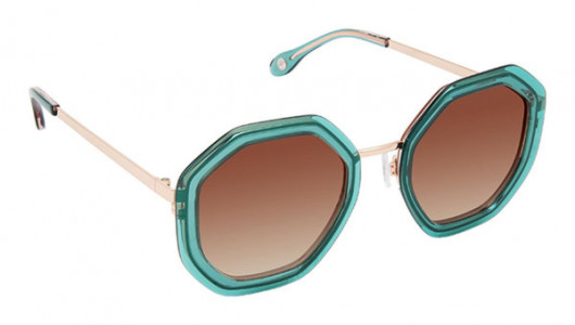 Fysh UK F-2064 Sunglasses, S304-TEAL ROSE GOLD