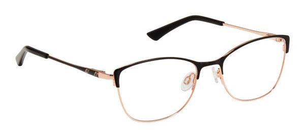 SuperFlex SF-587 Eyeglasses, S200-BLACK ROSE GOLD