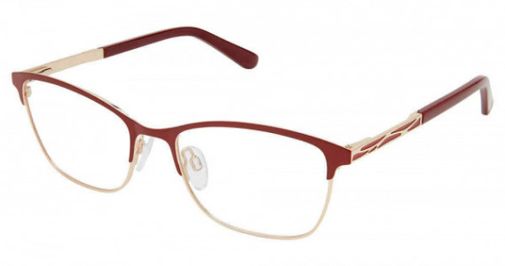 SuperFlex SF-580 Eyeglasses, S106-BURGUNDY GOLD