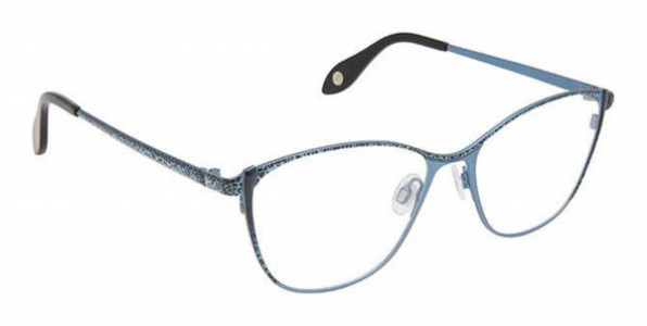 Fysh UK F-3674 Eyeglasses, S201-BLUE LEOPARD
