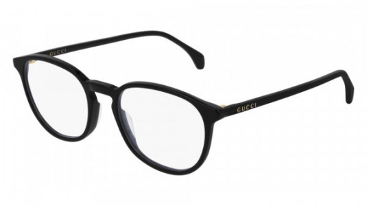 Gucci GG0551O Eyeglasses, 021 - BLACK with TRANSPARENT lenses