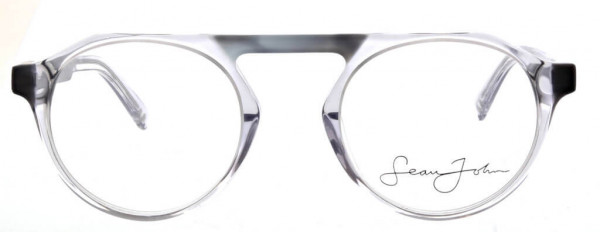 Sean John SJO5114 Eyeglasses, 001 Shiny Black/Grey Horn