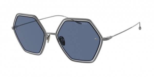 Giorgio Armani AR6130 Sunglasses, 301165 BRONZE LIGHT AZURE (BROWN)