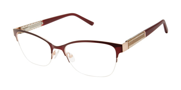 L.A.M.B. LA091 Eyeglasses, Gold / Black & White (GLD)