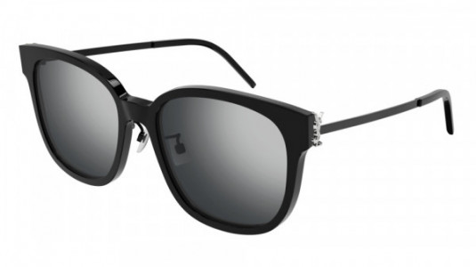 Saint Laurent SL M48S_C/K Sunglasses, 002 - BLACK with SMOKE lenses