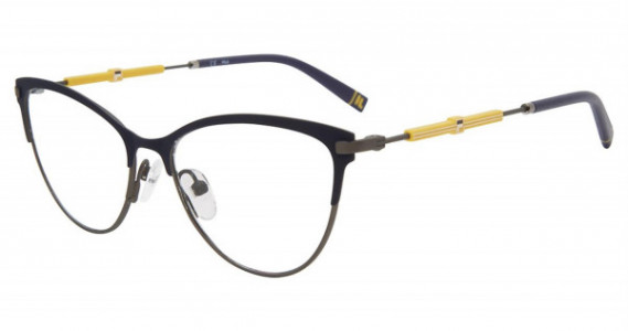Fila VFI187 Eyeglasses, BLACK/GOLD (0BKG)