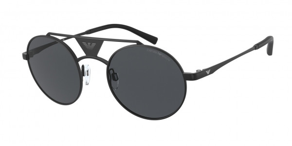 Emporio Armani EA2120 Sunglasses, 312071 MATTE BLACK/GREEN DARK GREEN (BLACK)