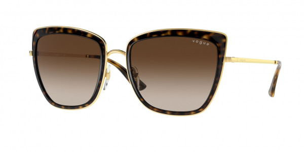 Vogue VO4223S Sunglasses, 323/11 SILVER/TRANSPARENT BLUE GREY G (SILVER)