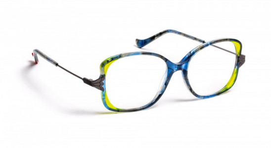 Boz by J.F. Rey MANON Eyeglasses, BLUE/YELLOW/SATIN GUN (2050)