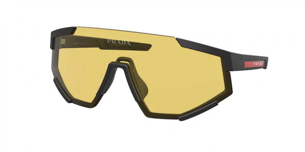 Prada Linea Rossa PS 04WSF Sunglasses, DG006F BLACK RUBBER (BLACK)