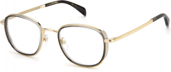 David Beckham DB 7075/G Eyeglasses, 02F7 GOLD GREY
