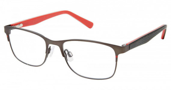 SuperFlex SFK-258 Eyeglasses, M203-DARK GREY RED