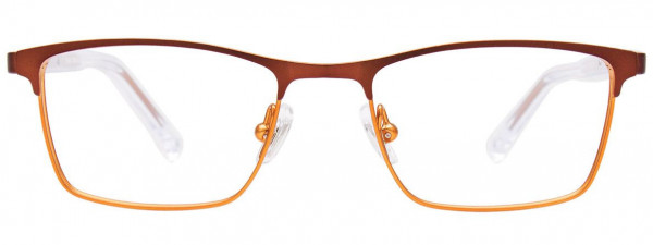 Takumi TK1146 Eyeglasses, 010 - Mt Dk BrnBrz/M Brz&Org&Cryst