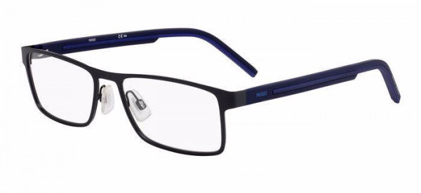 HUGO HG 1049 Eyeglasses, 0FLL MATTE BLUE