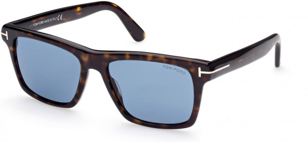 Tom Ford FT0906 BUCKLEY-02 Sunglasses, 52V - Dark Havana / Dark Havana