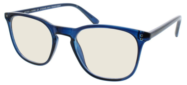 BluTech EYEGAZE Eyeglasses, Navy Transparent