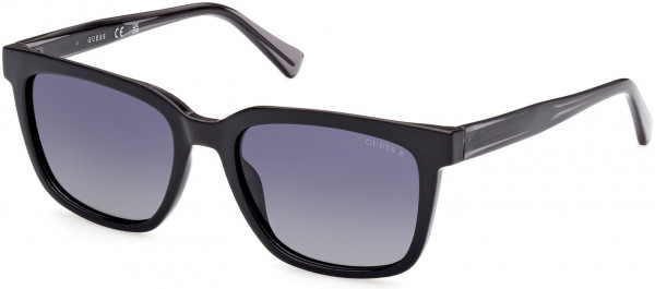 Guess GU00050 Sunglasses, 01D - Shiny Black / Shiny Grey