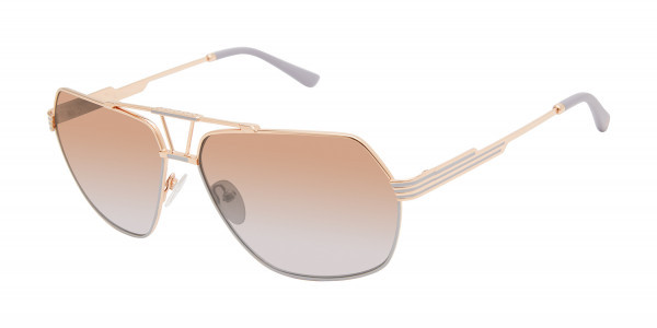 L.A.M.B. LA577 Sunglasses, Gold (GLD)