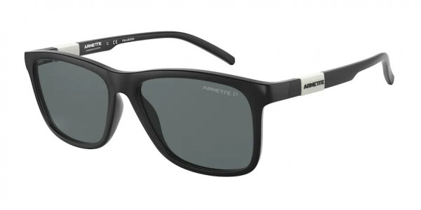 Arnette AN4276 DUDE Sunglasses, 01/81 DUDE MATTE BLACK POLAR GREY (BLACK)