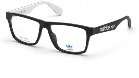 adidas Originals OR5007 Eyeglasses, 001 - Shiny Black / Black/Monocolor