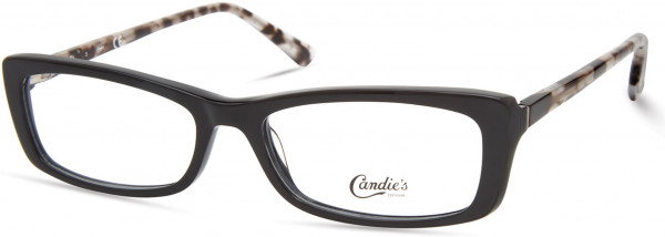 Candie's Eyes CA0206 Eyeglasses, 001 - Shiny Black / Coloured Havana