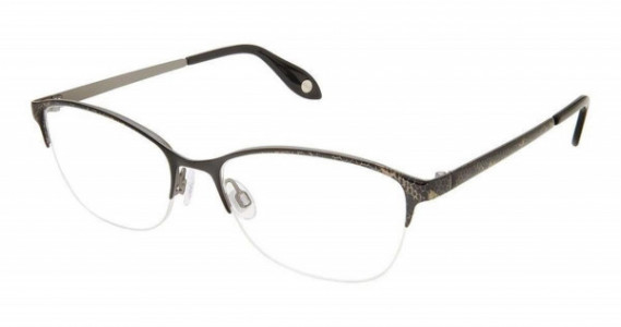 Fysh UK F-3691 Eyeglasses, M200-BLACK SNAKESKIN