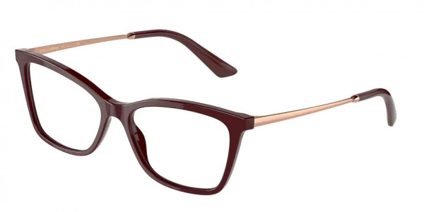 Dolce & Gabbana DG3347 Eyeglasses, 3091 BORDEAUX (RED)