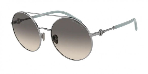 Giorgio Armani AR6135 Sunglasses, 301311 PALE GOLD GRADIENT GREY (GOLD)