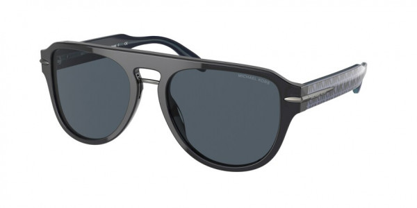 Michael Kors MK2166 BURBANK Sunglasses, 300587 BURBANK BLACK GREY SOLID (BLACK)