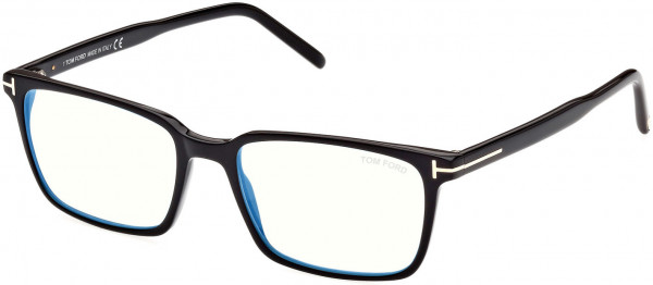Tom Ford FT5802-B Eyeglasses, 001 - Shiny Black / Shiny Black