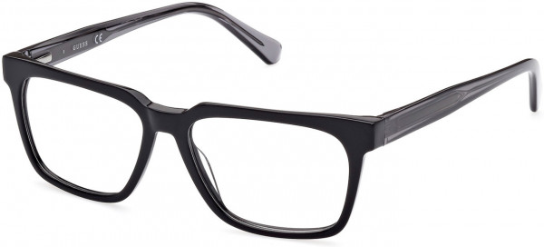 Guess GU50059 Eyeglasses, 001 - Shiny Black / Shiny Black
