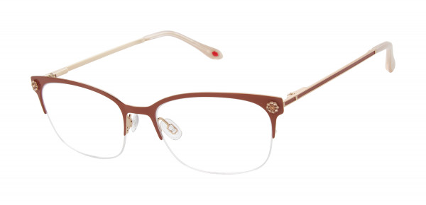 Lulu Guinness L799 Eyeglasses, Black Rose Gold (BLK)