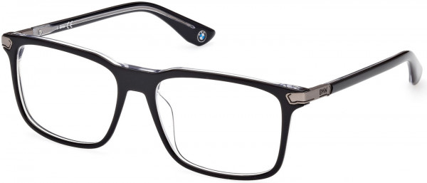 BMW Eyewear BW5056-H Eyeglasses, 005 - Black/Crystal / Black/Crystal