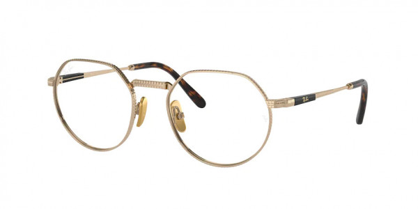 Ray-Ban Optical RX8265V JACK TITANIUM Eyeglasses, 1220 JACK TITANIUM ARISTA (GOLD)