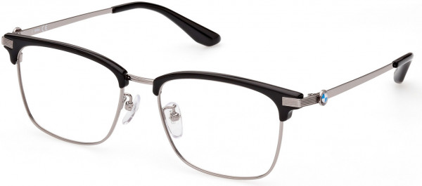 BMW Eyewear BW5043-H Eyeglasses, 016 - Shiny Black / Shiny Palladium