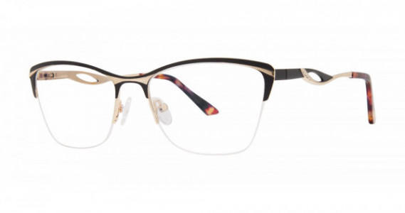 Genevieve BELINDA Eyeglasses, Black/Gold