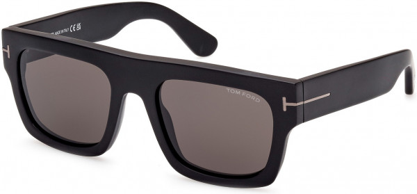Tom Ford FT0711-N FAUSTO Sunglasses, 02A - Matte Black / Matte Black