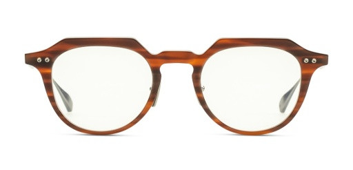 DITA OKU Eyeglasses, CHESTNUT SWIRL - ANTIQUE SILVER